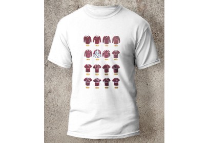 Kelty Hearts FC Retro Art Football Shirts T-Shirt Kelty Hearts FC Retro Art Football Shirts T-Shirt